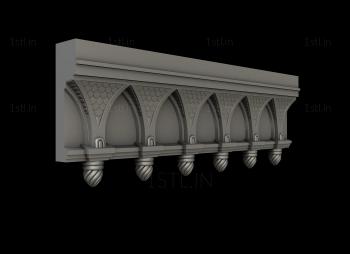 Cornice (KRN_0076) 3D model for CNC machine